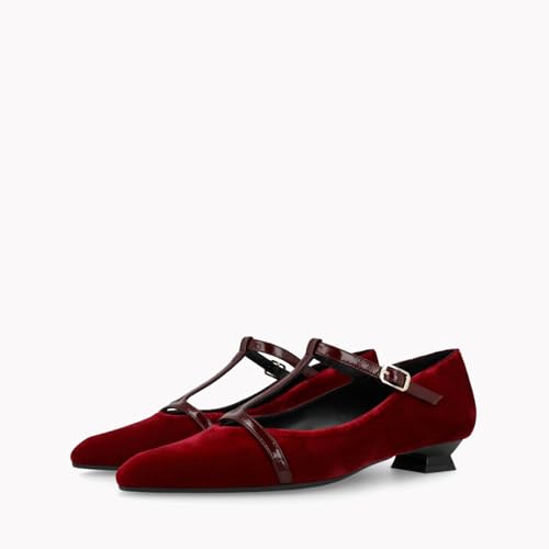 LODI BED5526-TE babies cuir rouges à talon