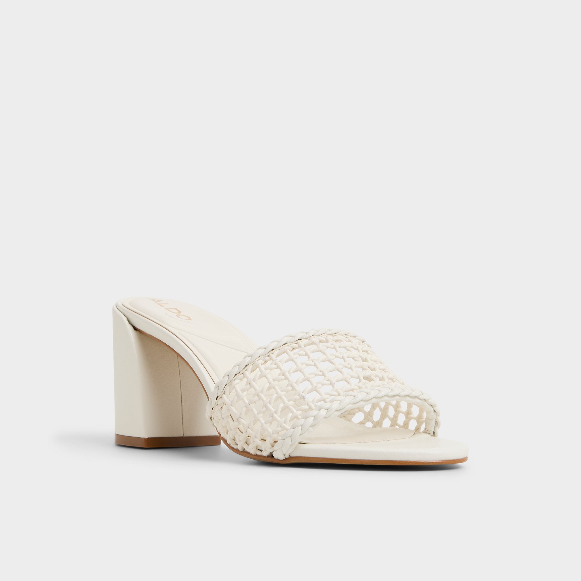 ALDO Beachdate sandales femme talon carré blanc