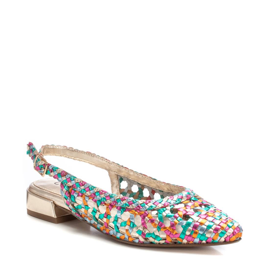 Carmela 16218305 ballerine cuir multicolore bride cheville