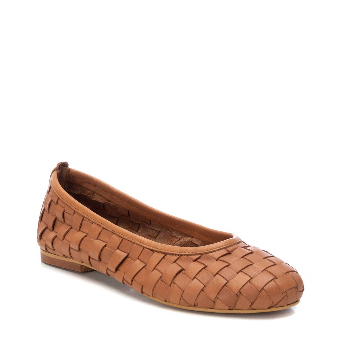 Carmela 16079601 ballerines femme marron cuir tissé