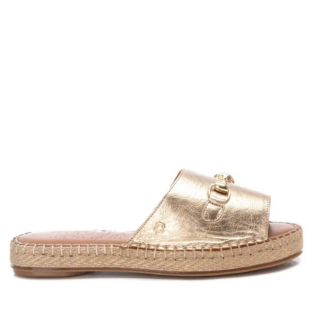 Carmela 16075501 sandales cuir doré yute