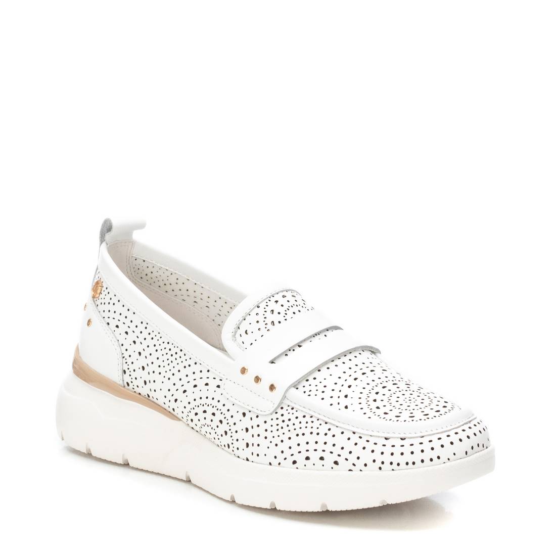 Carmela 16227503 mocassin femme blanc cuir plat