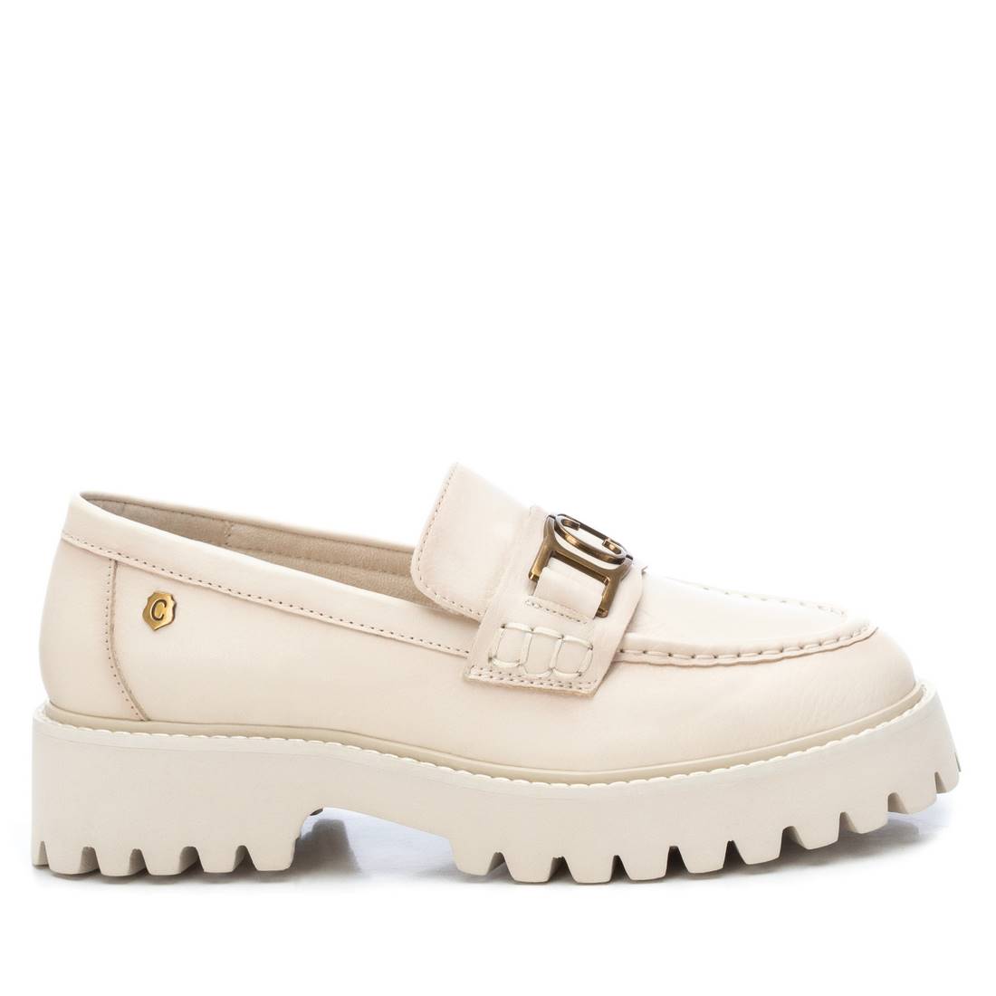 CARMELA 16087902 mocassin blanc cuir femme