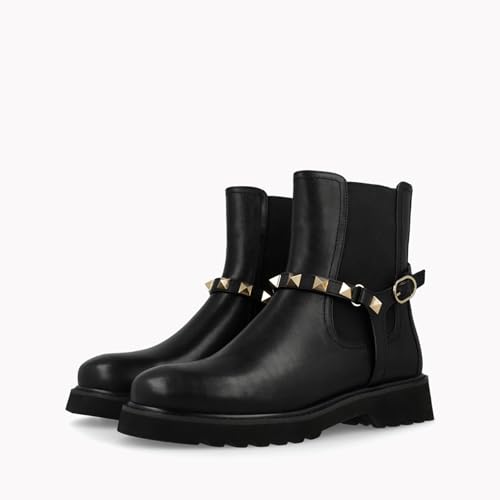 LODI A-SOL5700 bottines cuir noires à talon