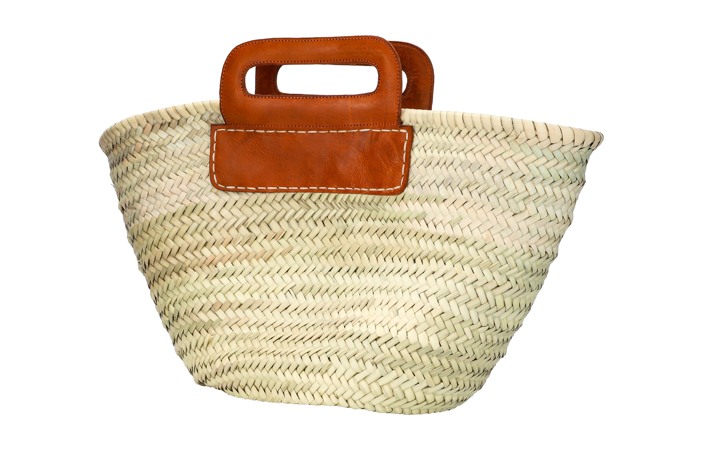 Coralie Masson Brigitte panier camel main