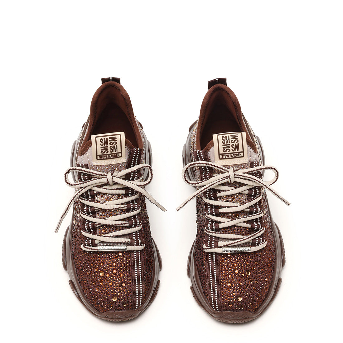 Steve Madden Mistica baskets marron taupe plateforme 6 cm