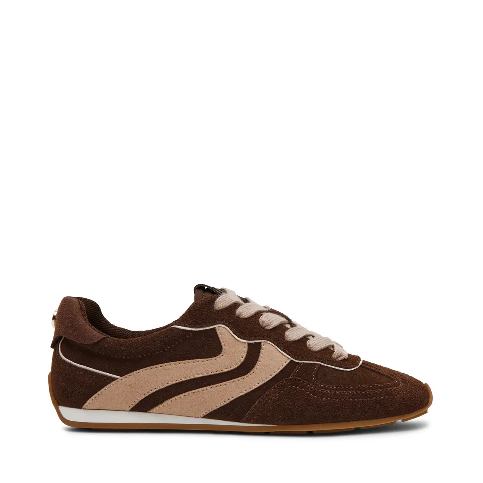 Steve Madden Abbi-SM baskets chocolat daim à lacets