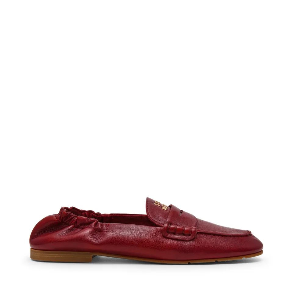 Steve Madden Newbury mocassins cuir bordeaux