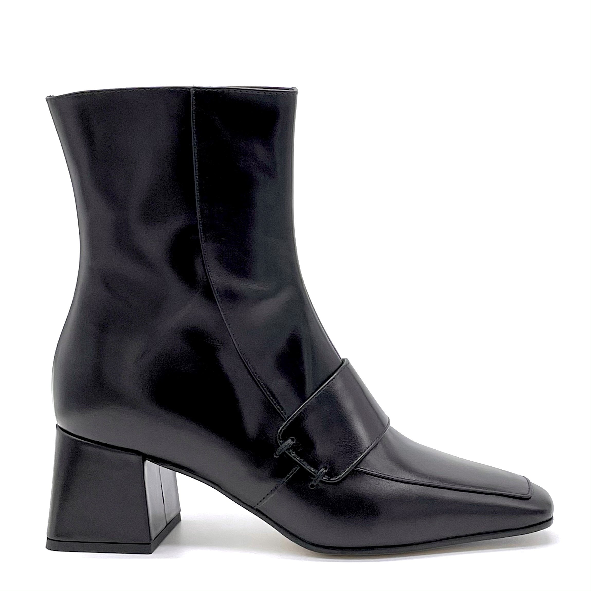 ELATA 51515_3 bottines cuir noir talon 6 cm