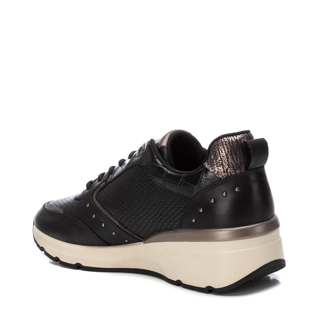 Carmela 16182401 basket femme noir cuir semelle amovible