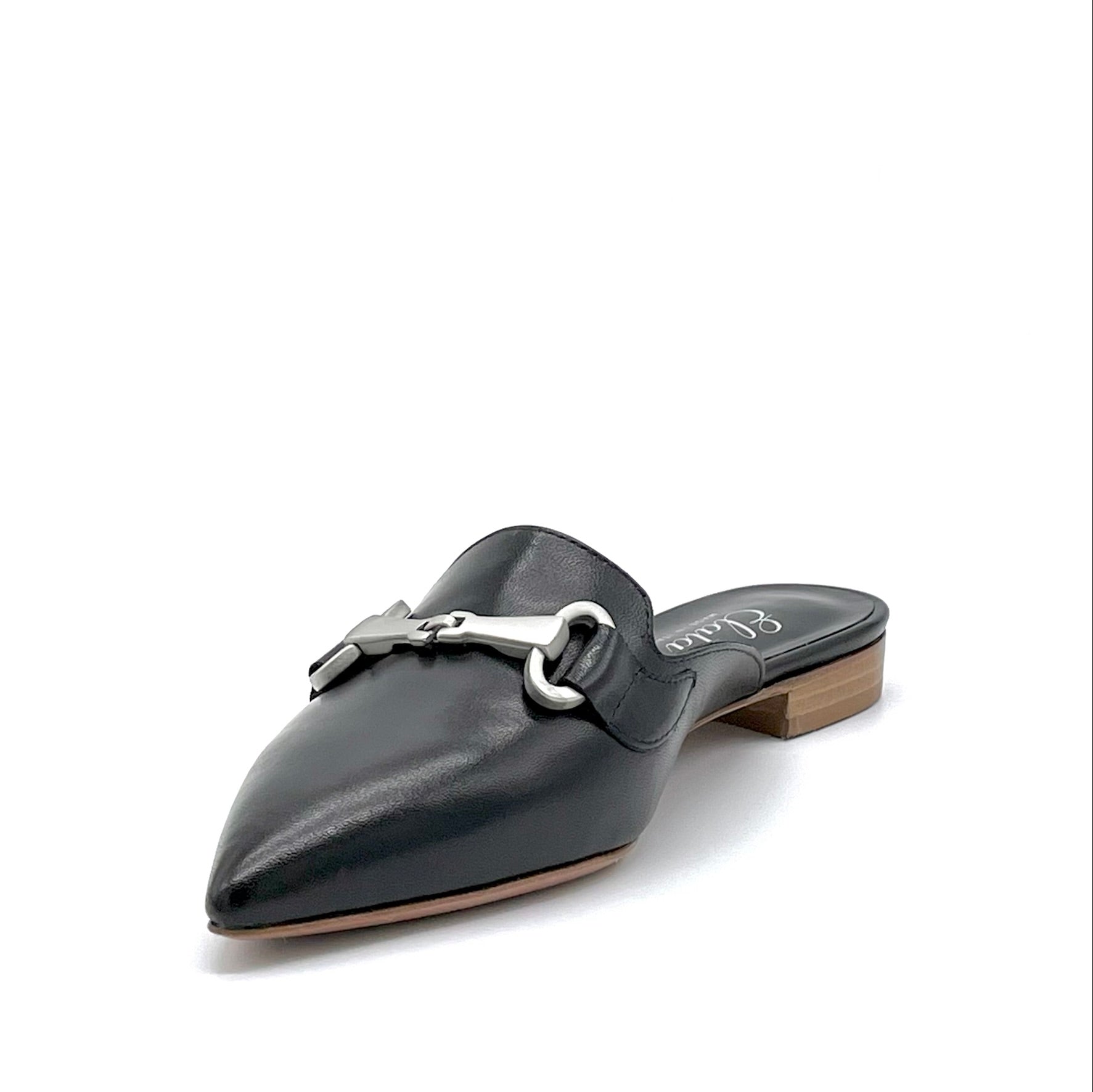 Elata 12169 sabot noir cuir mors argent pointure 37