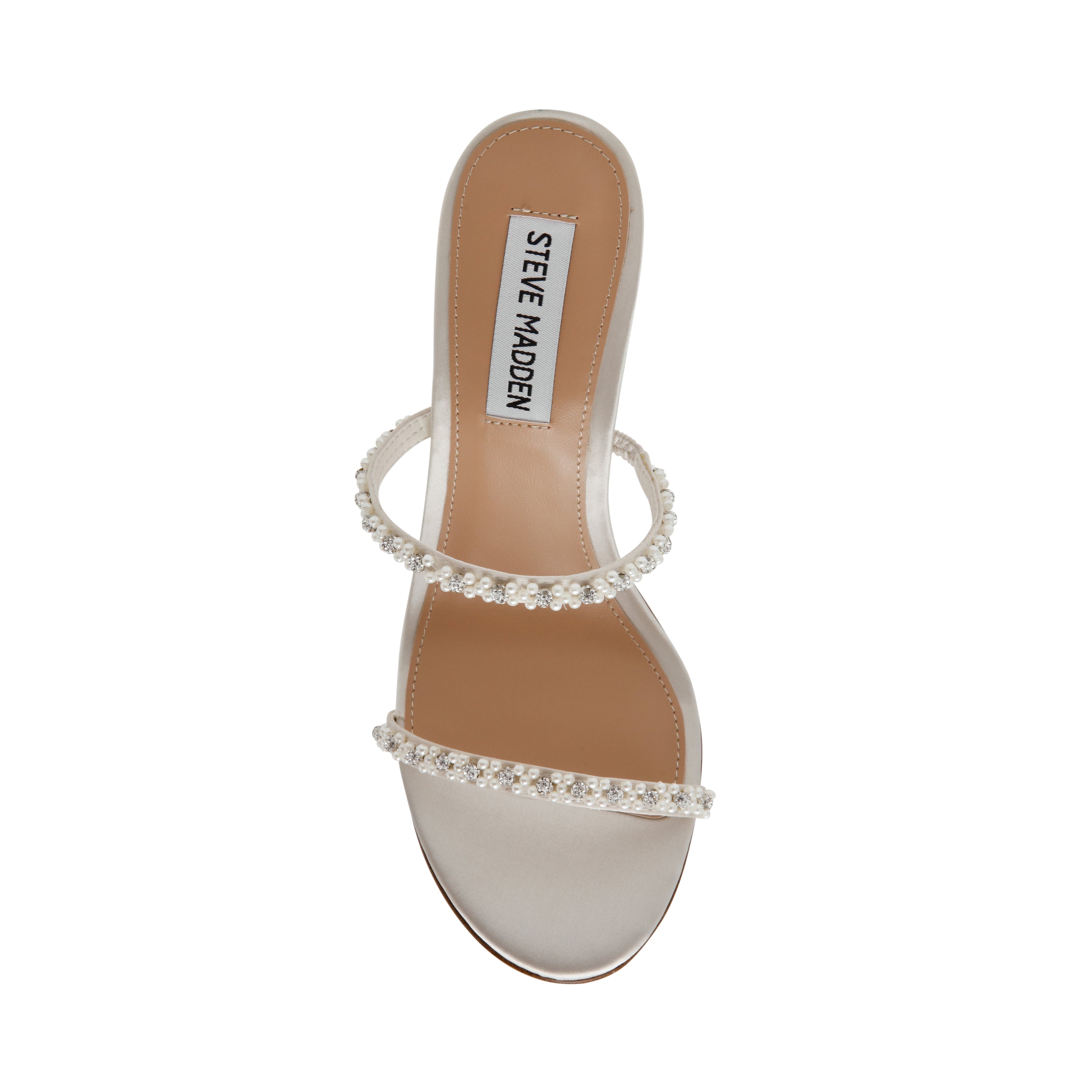 Steve Madden Bethani sandale satin ivoire talon 10 cm