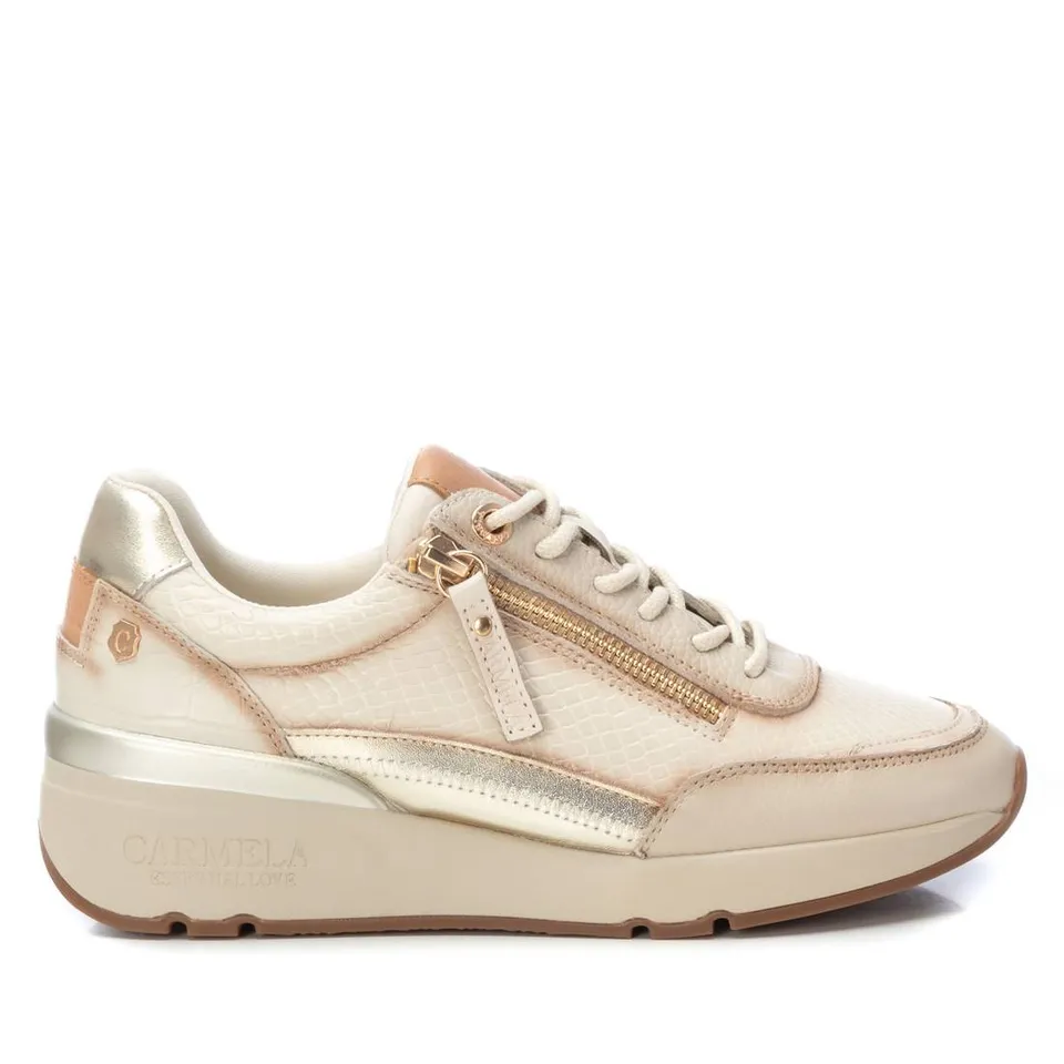 Carmela 16112802 baskets femme blanc cuir