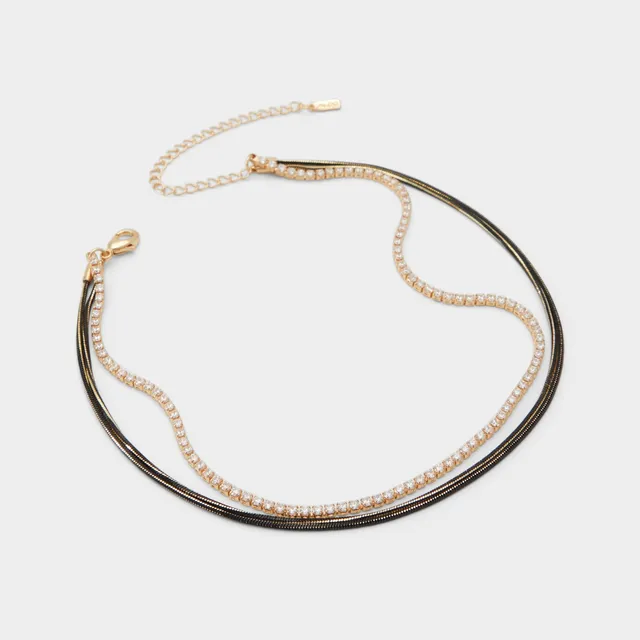 Aldo Galine Collier Fantaisie Doré À Rangs Superposés