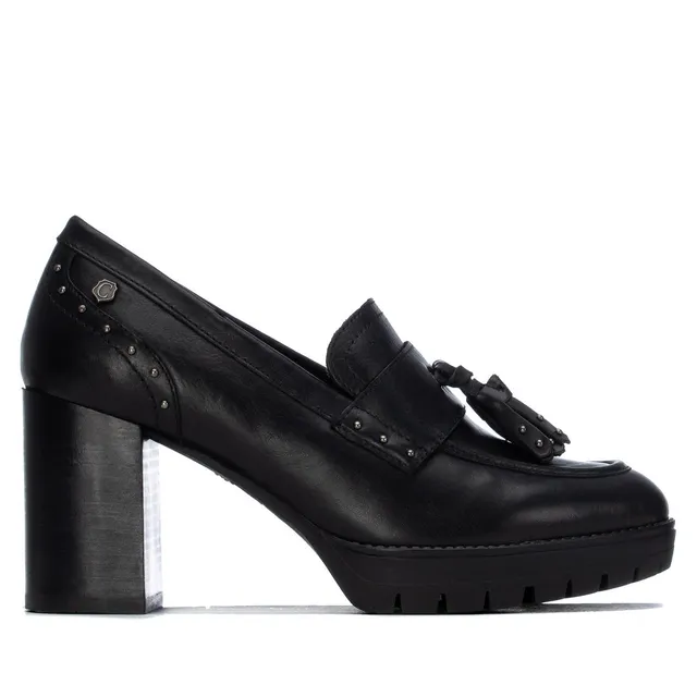 Carmela 16428101 escarpin cuir noir talon haut