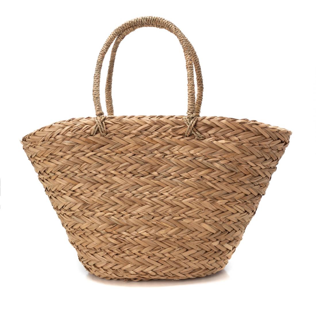 Carmela 18615502 sac femme blanc rafia grand