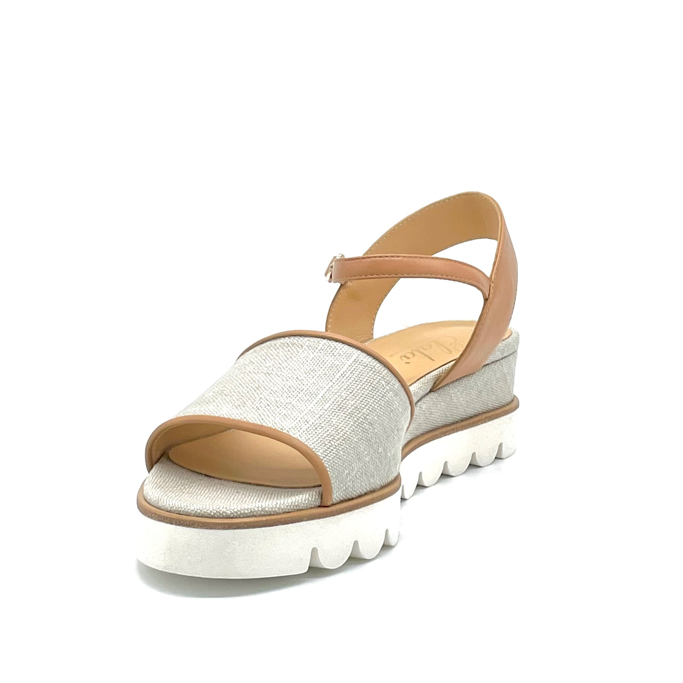 ELATA AESTAS 11163A compensées corde beige talon 5 cm
