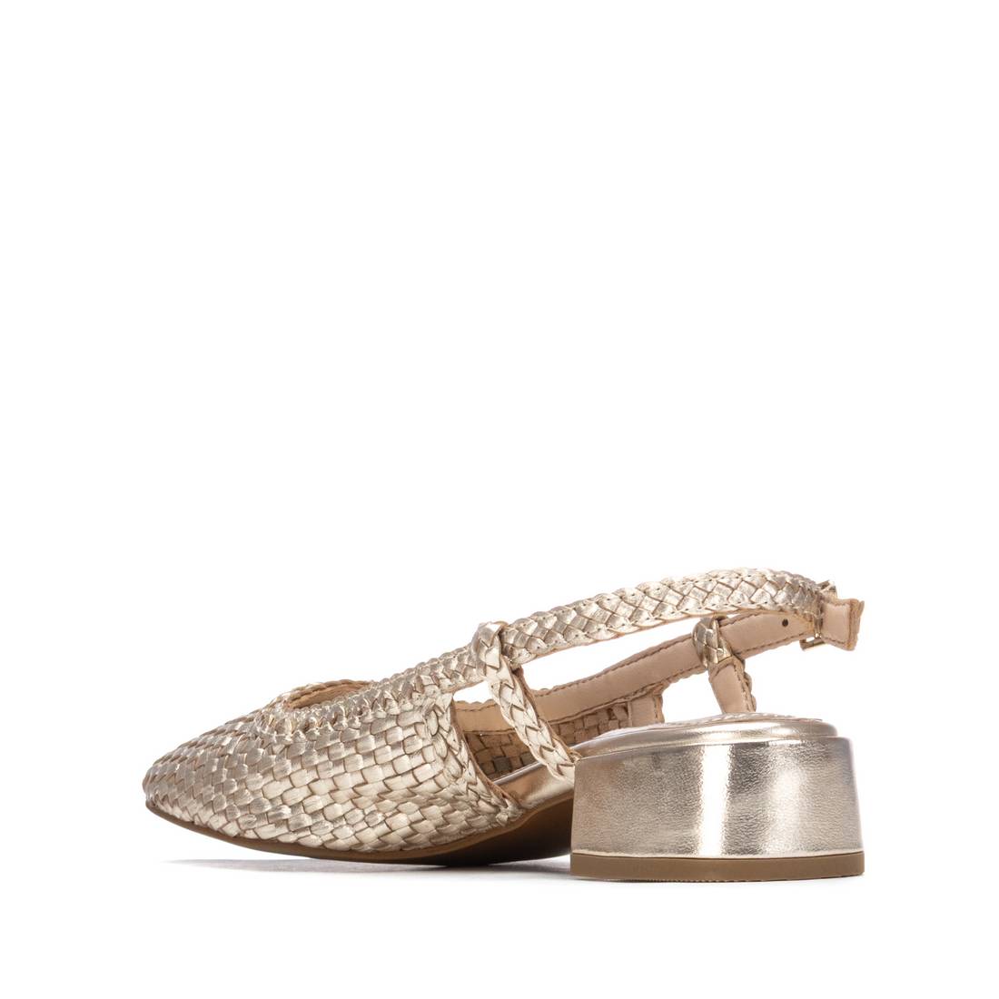 Carmela 16329703 ballerines femme doré cuir tressé