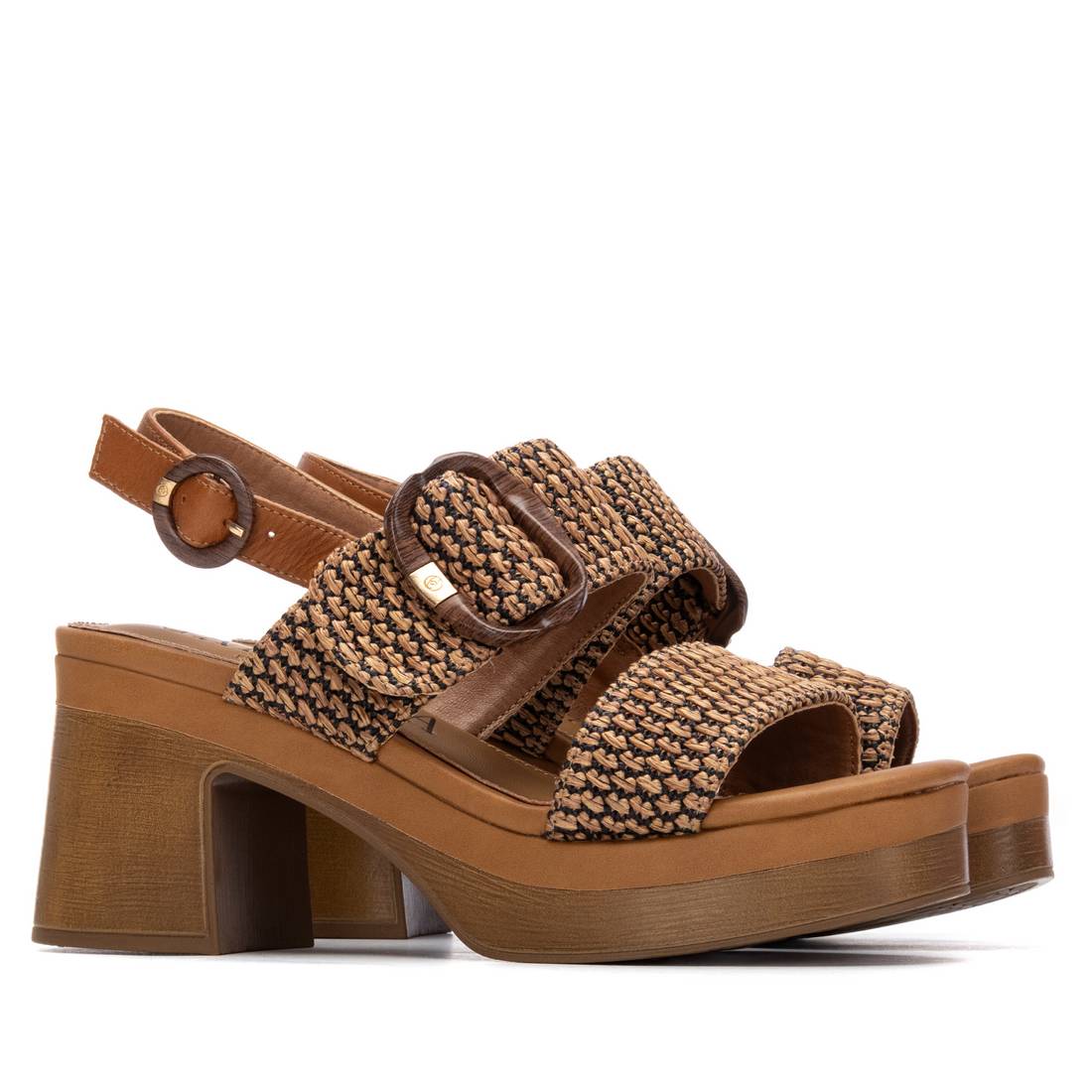 Carmela 16315601 sandale femme talon 8 cm camel