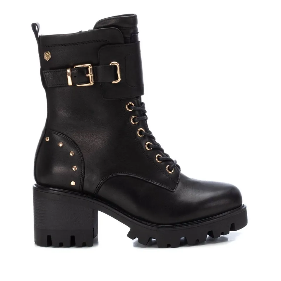 Carmela 16087701 bottine femme noire cuir talon 6 cm