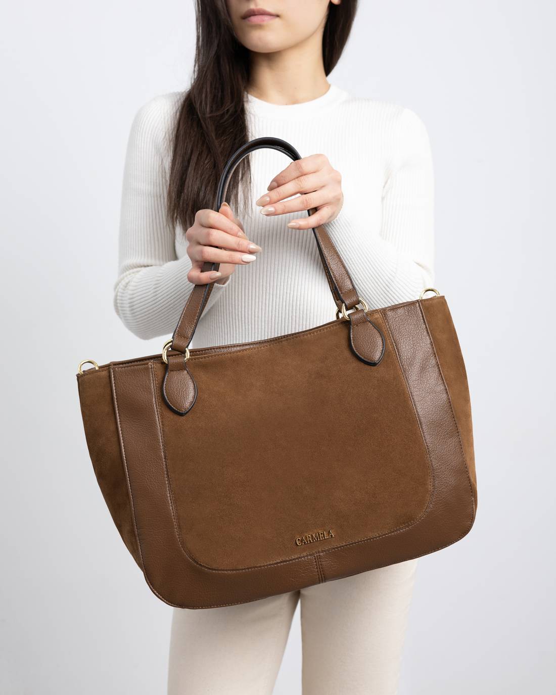 Carmela 18617802 sac épaule camel synthétique