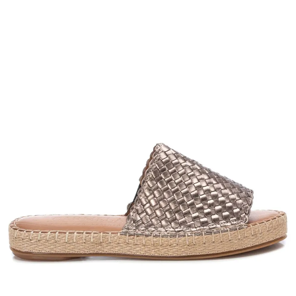 Carmela 16048702 sandales cuir gris tressé