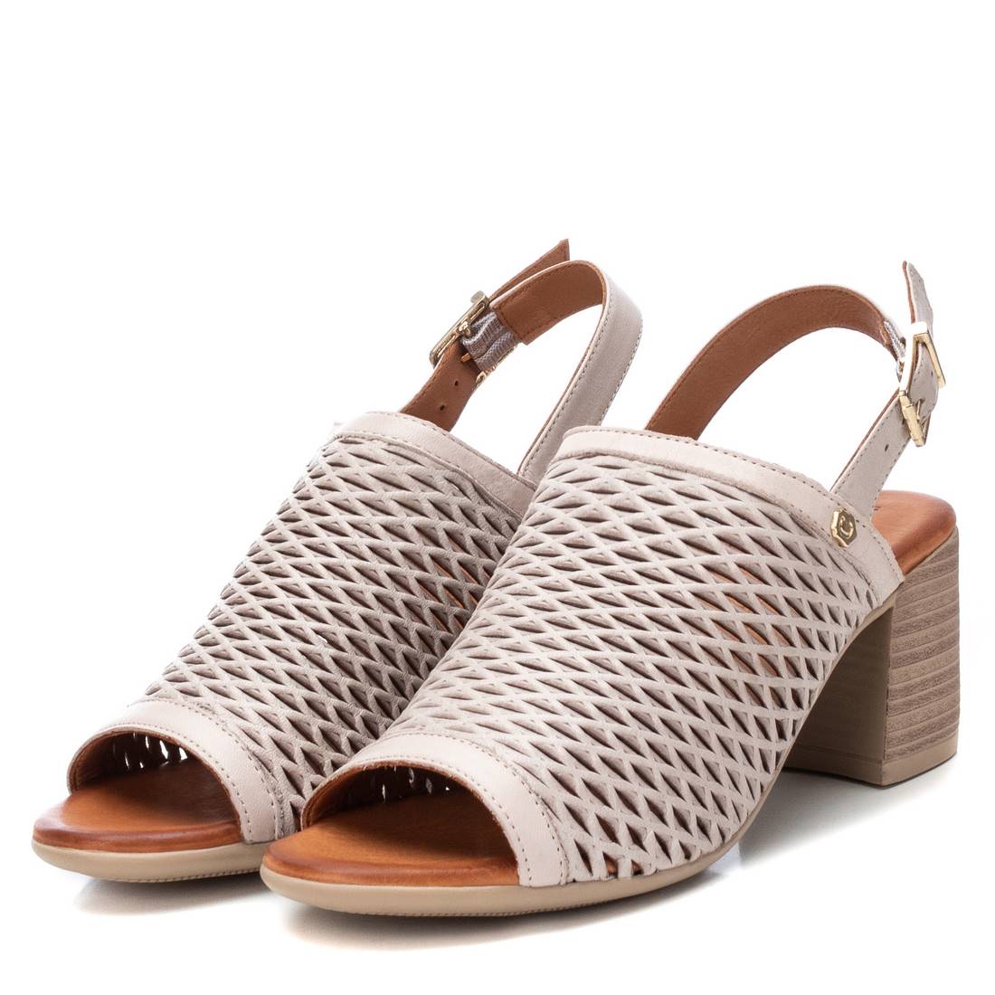 Carmela 16083702 sandale femme blanc cuir talon 8 cm