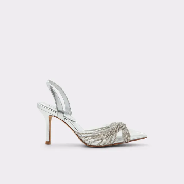 ALDO Thubeth escarpins pointus strass argenté