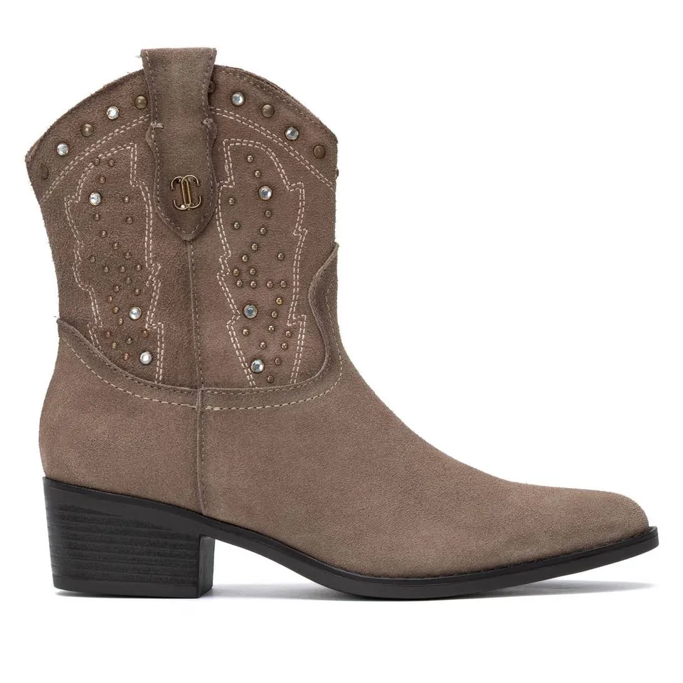 Carmela 16424803 bottine cuir taupe talon bas 35-41