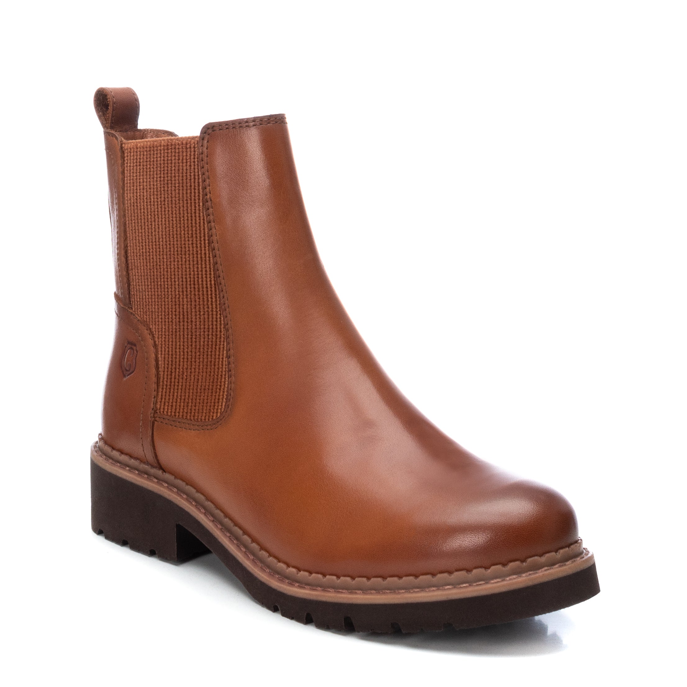 Carmela 16004601 bottines femme marron cuir chelsea