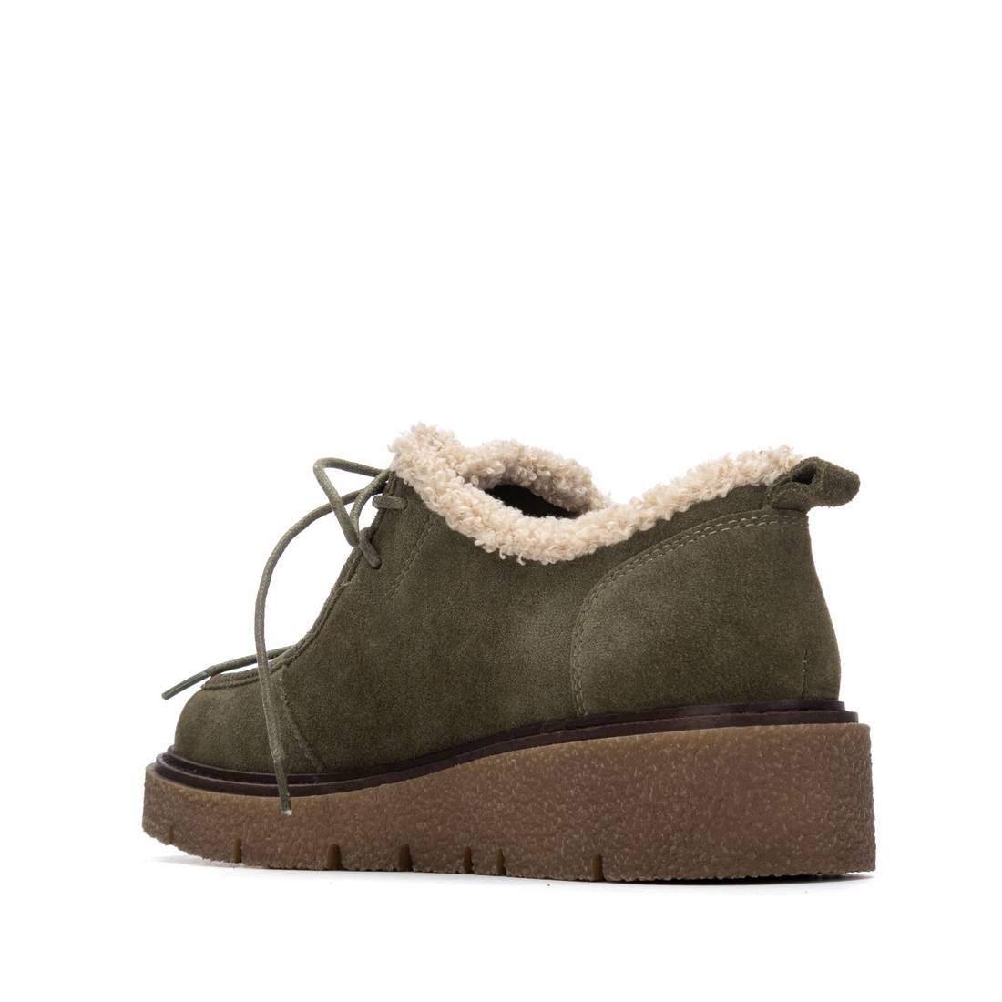 Carmela 16266901 chaussures cuir kaki lacets