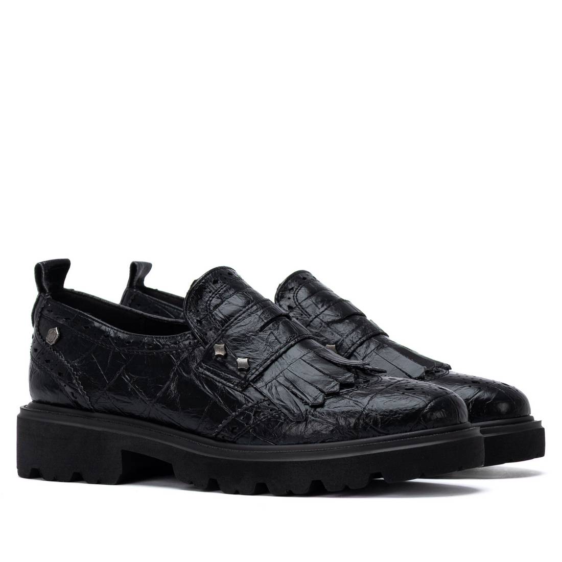 Carmela 16435903 mocassin femme noir synthétique