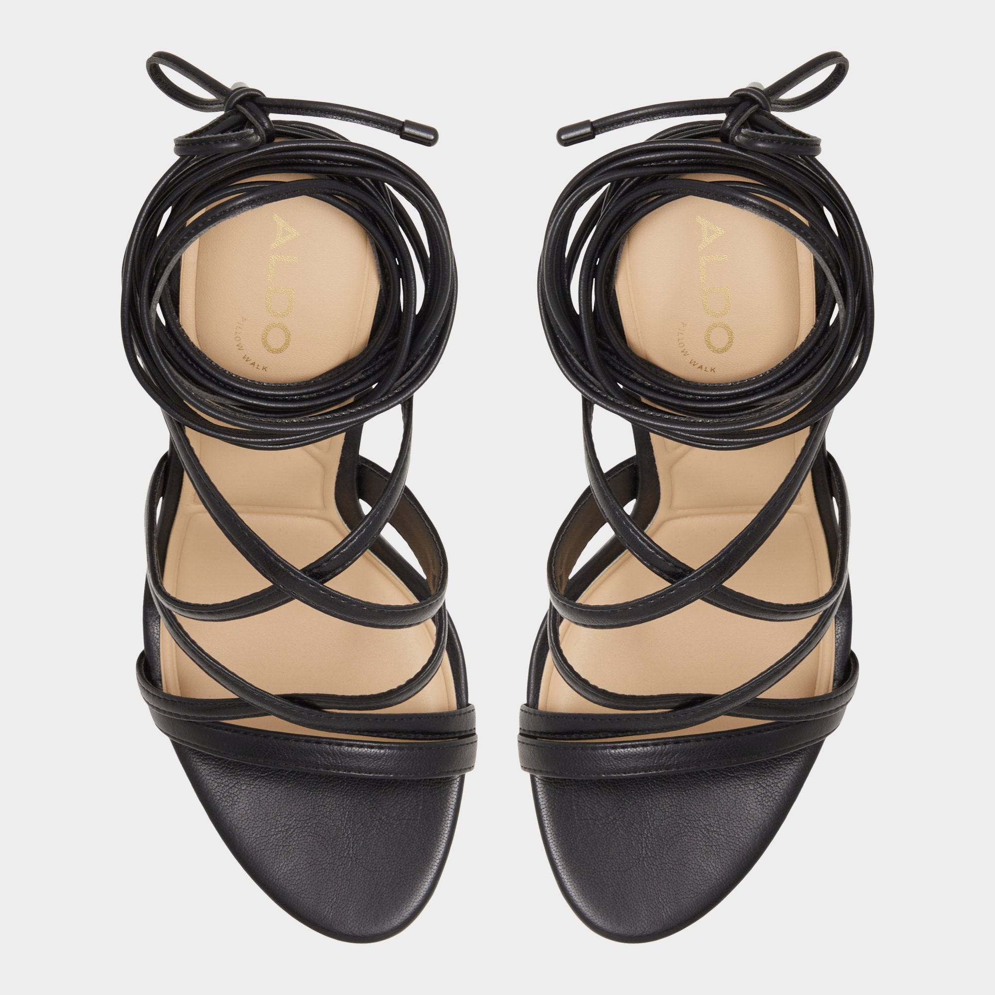 ALDO Marylou sandales à talons noires cuir talon haut