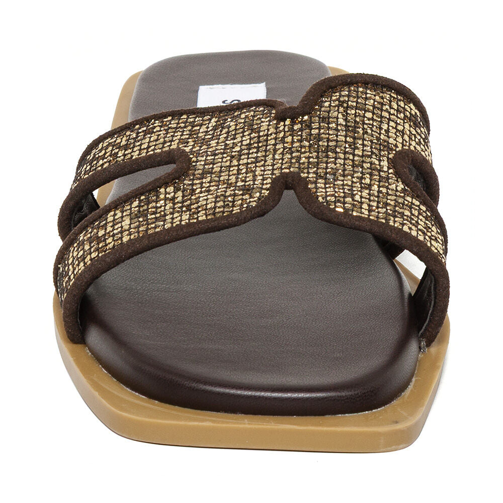Steve Madden Sofia claquettes or paillettes slip-on