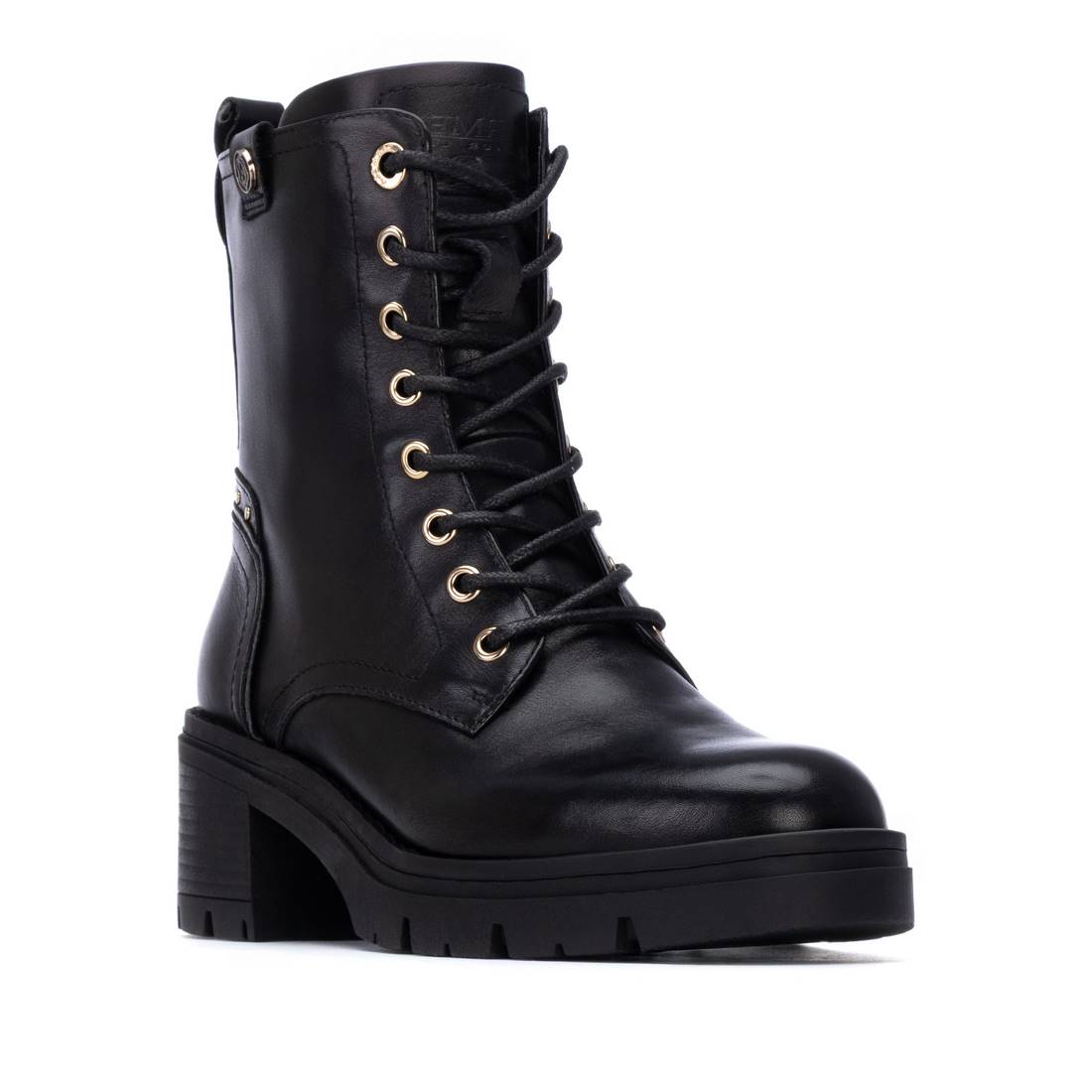 Carmela 16257002 bottines femme noires cuir talon