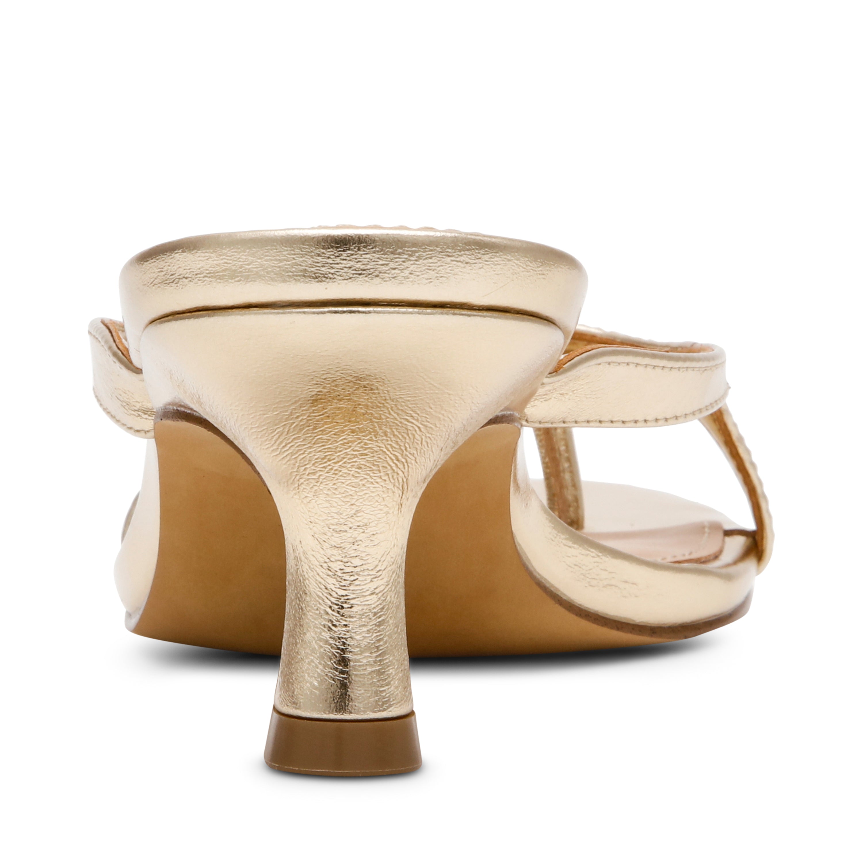 Steve Madden Brienna Sandal sandales cuir doré talon 4 cm