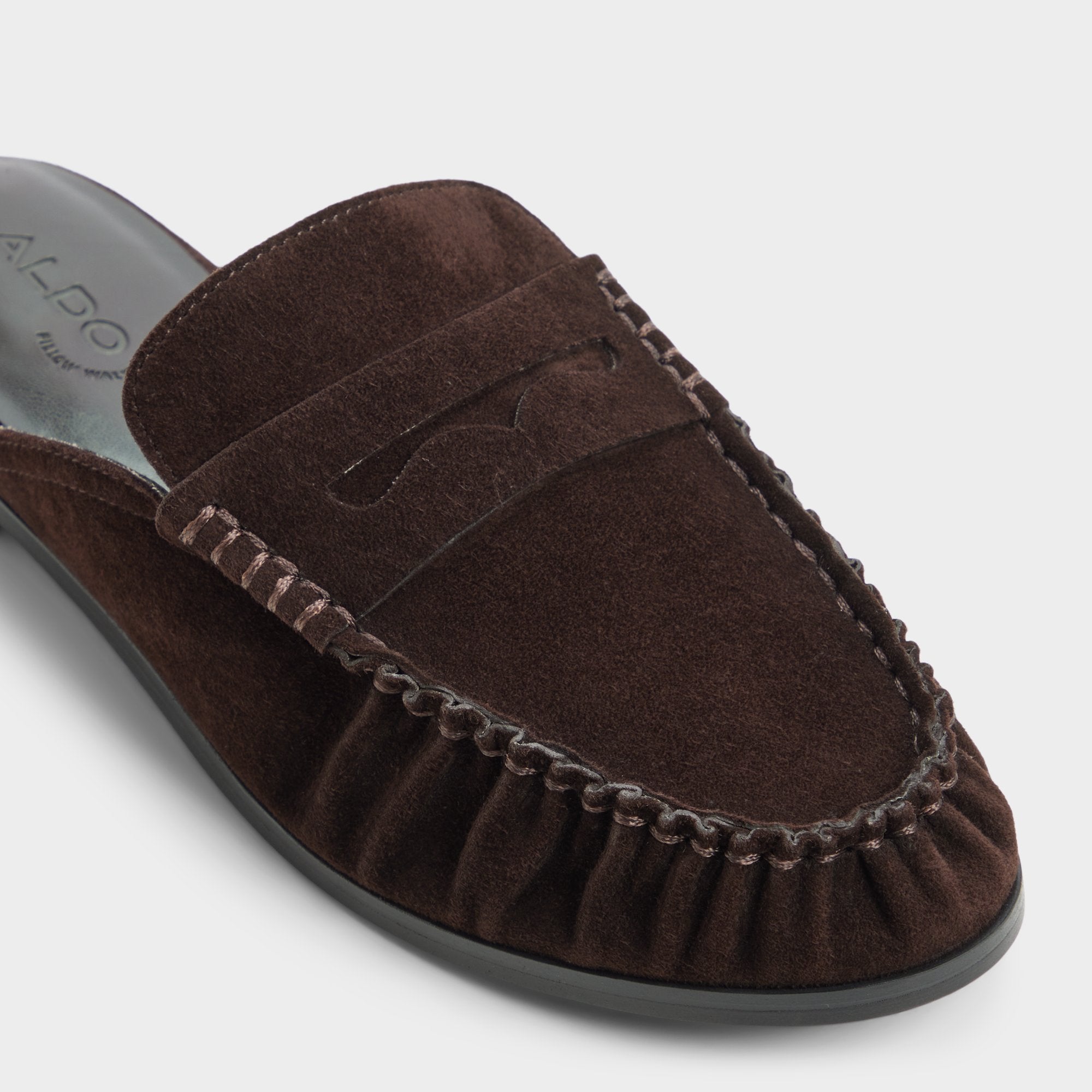 ALDO Hildinna bottines marron cuir véritable
