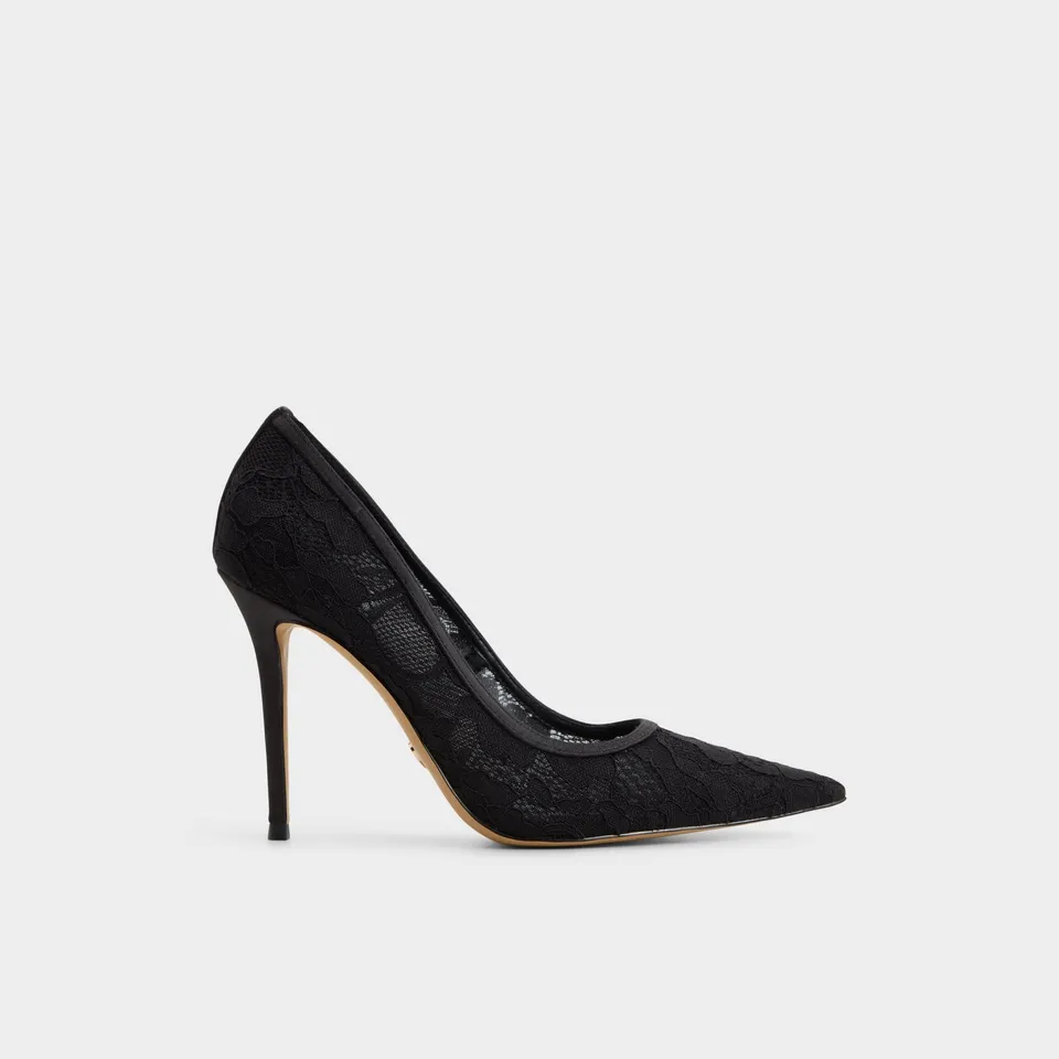 ALDO Starrla escarpins noirs dentelle talon haut