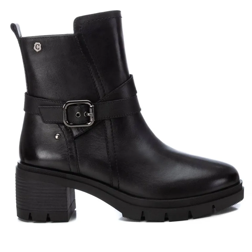 Carmela 16197302 bottines cuir noir talon 7 cm
