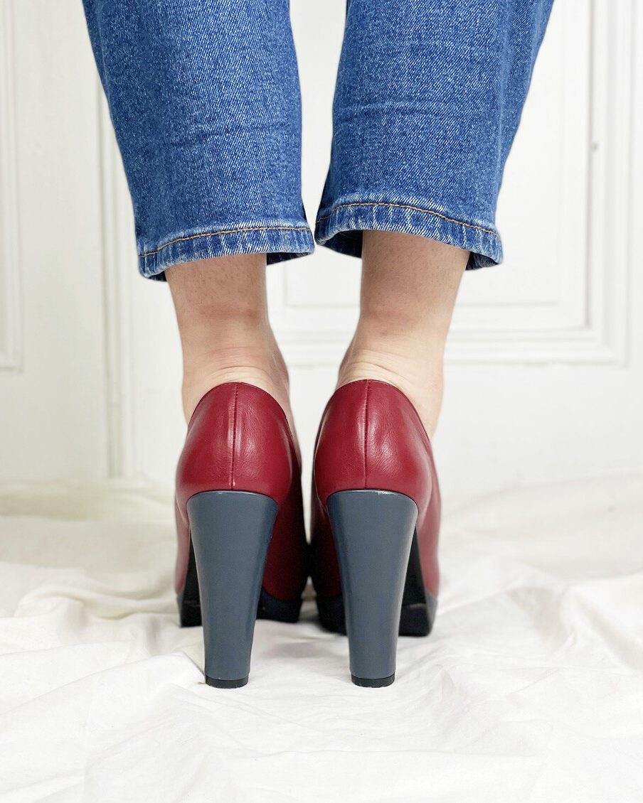Dessine Moi Un Soulier escarpin plateforme bordeaux 38,5