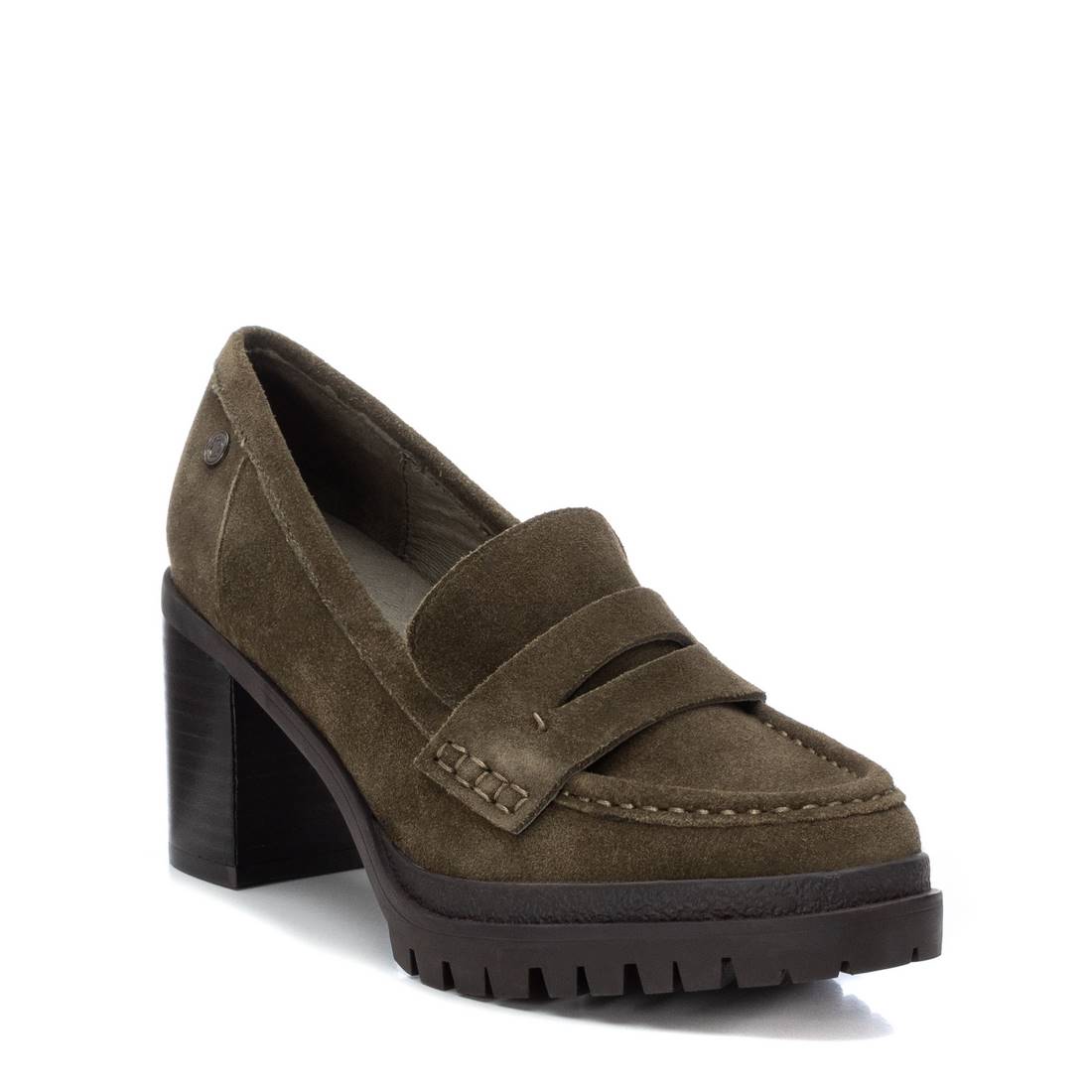 Carmela 16037104 mocassins daim vert talon 8 cm