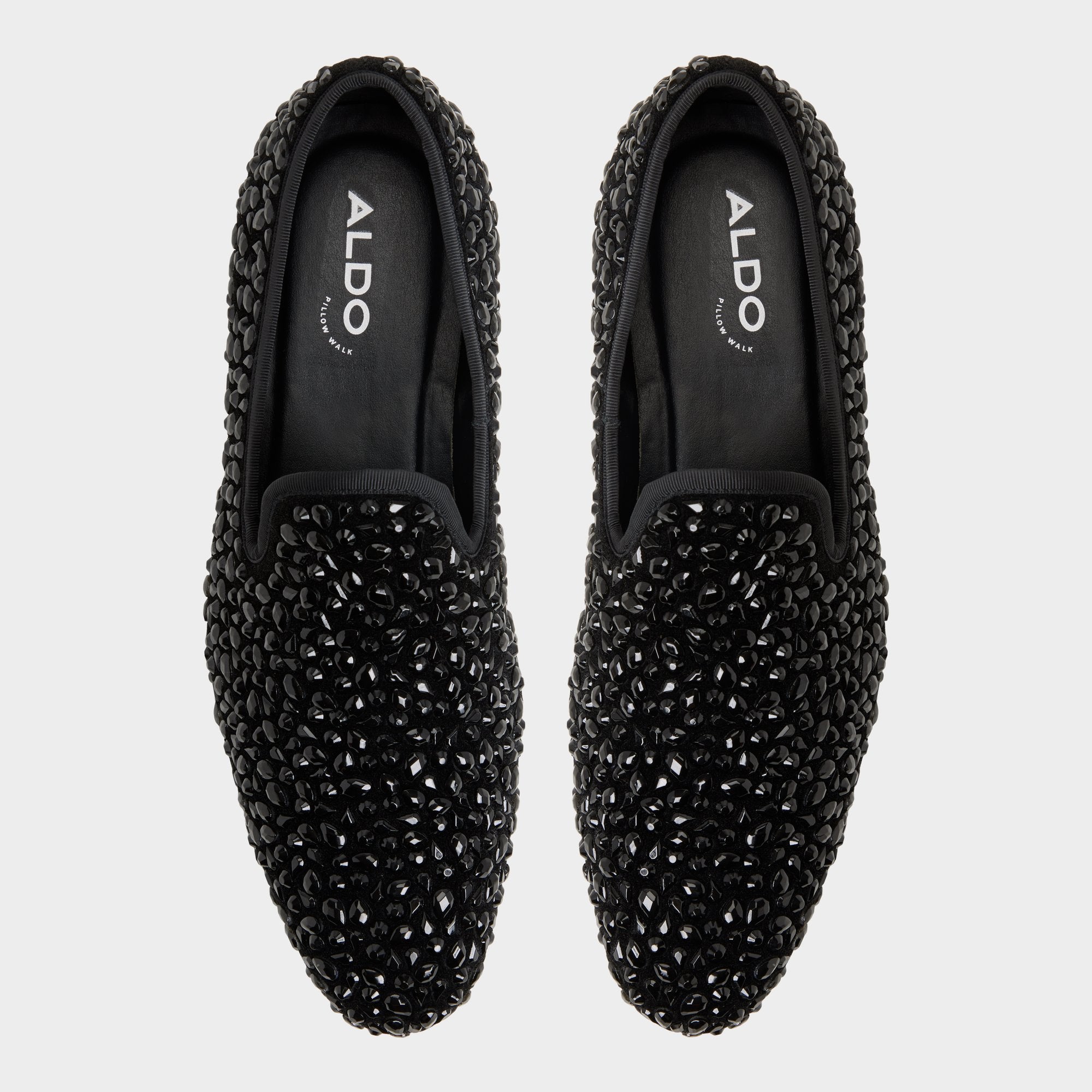ALDO Lux Mocassins Homme Cuir Noir Clous