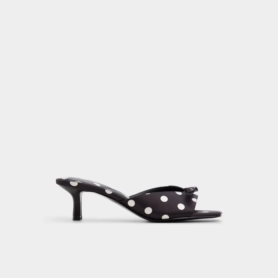 Aldo Belerose escarpins noirs nœud talon haut