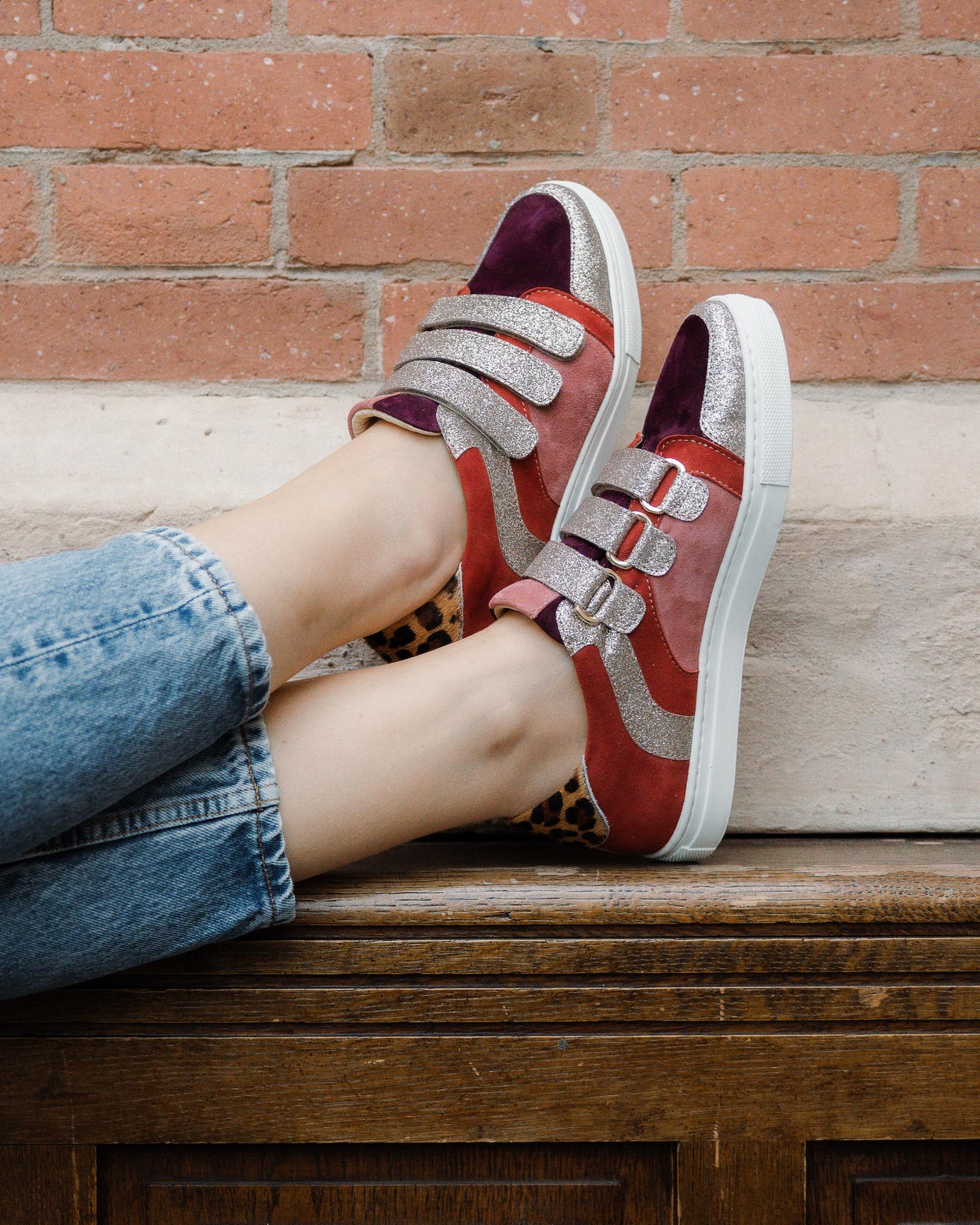 Dessine Moi Un Soulier basket Oscar scratch velours multicolore