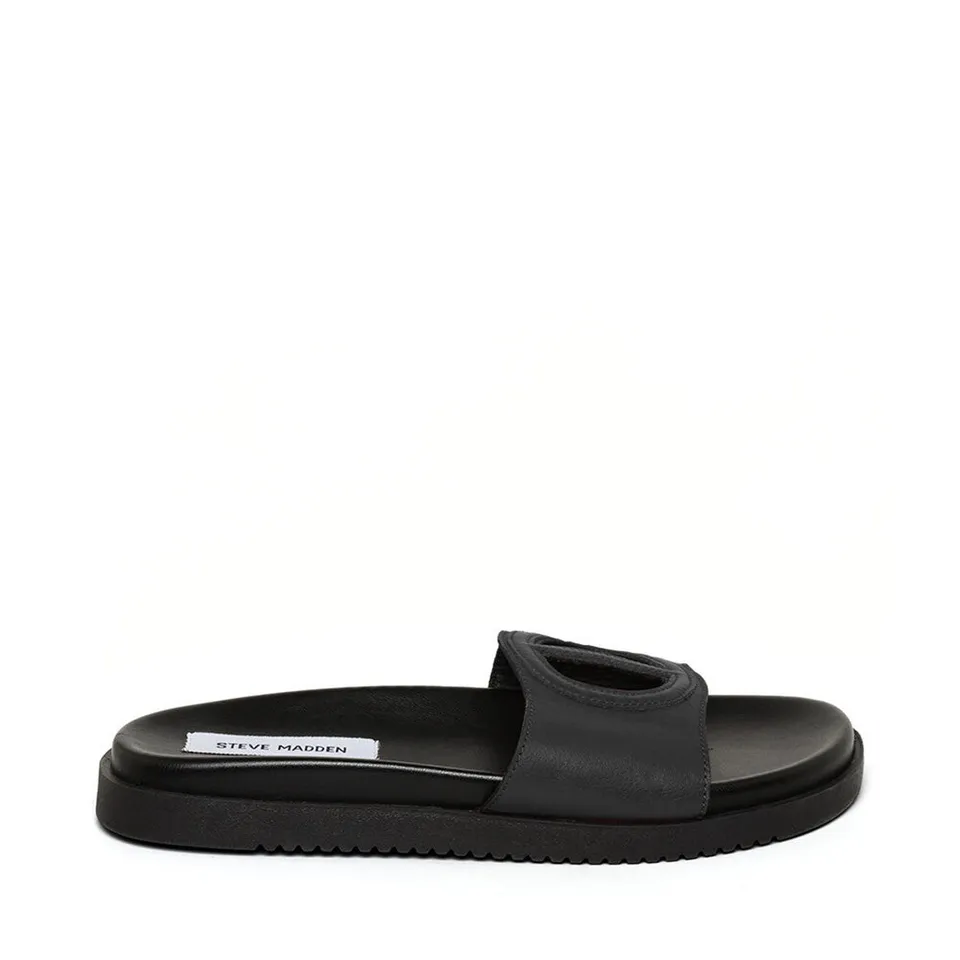 Steve Madden Mayke sandales plates cuir noir