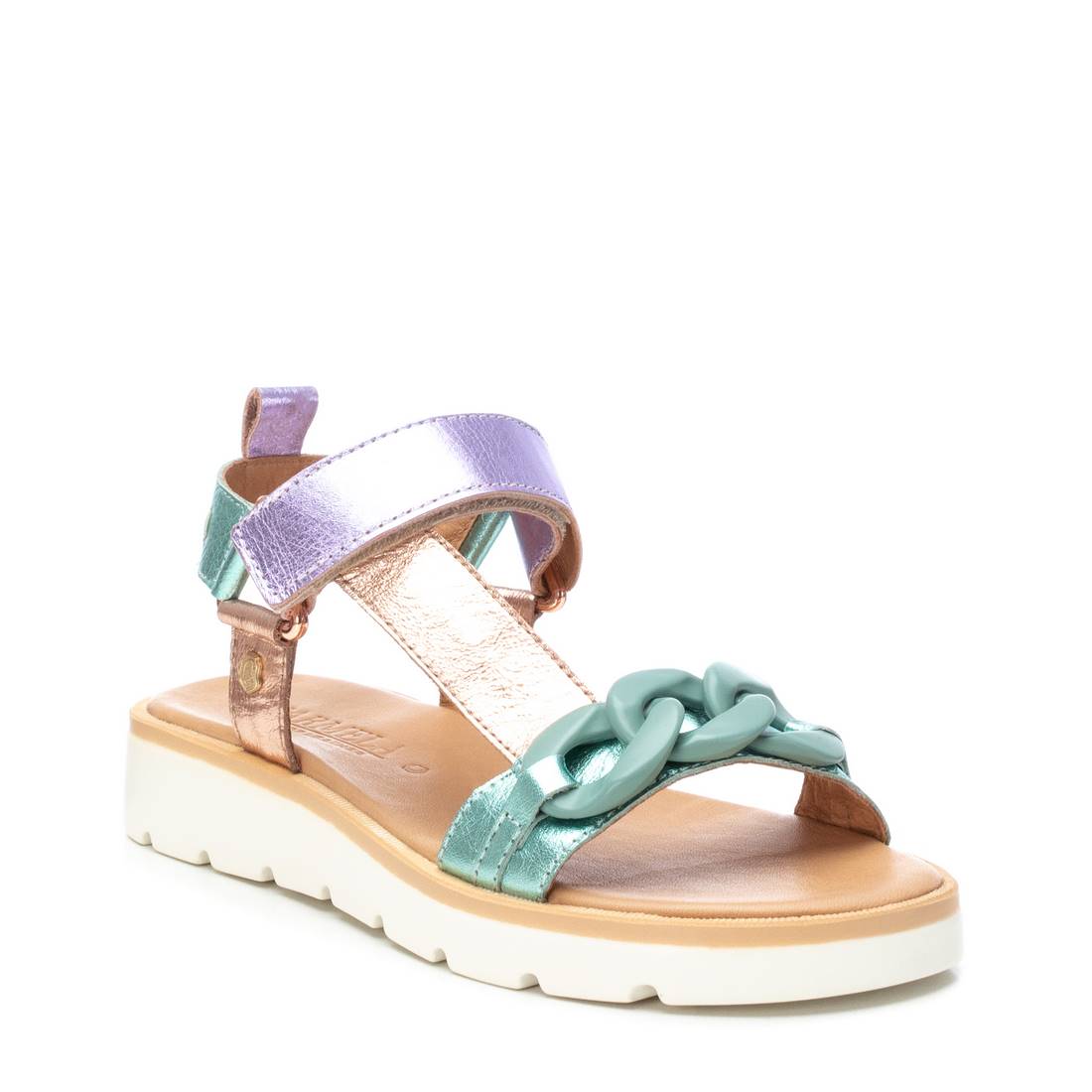 Carmela 16159002 sandales femme vertes plates