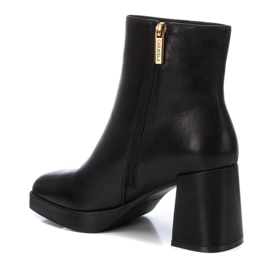 Carmela 16184601 bottines cuir noir talon 8 cm femme