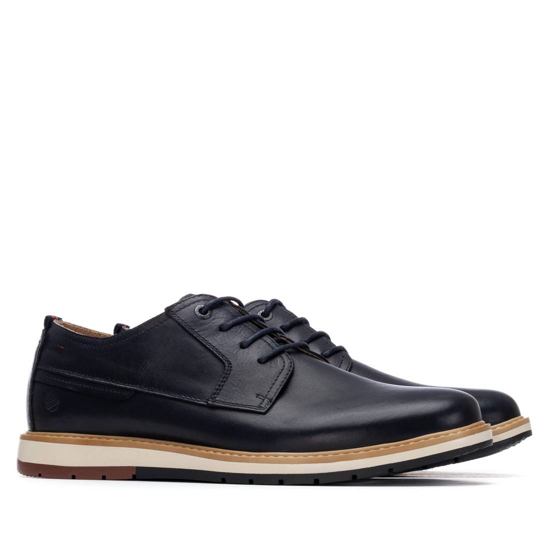 Carmela 16390302 derby homme cuir bleu marine