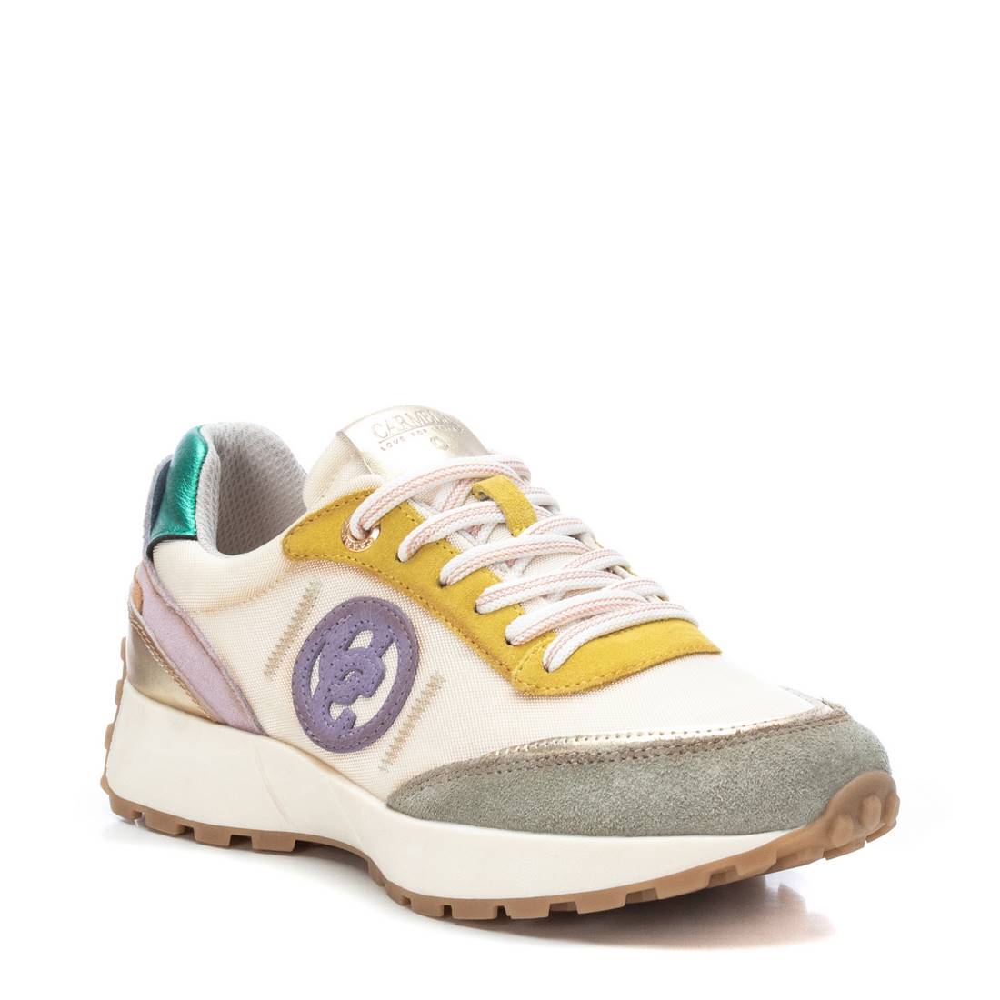 Carmela 16143304 sneaker femme cuir multicolore lacet