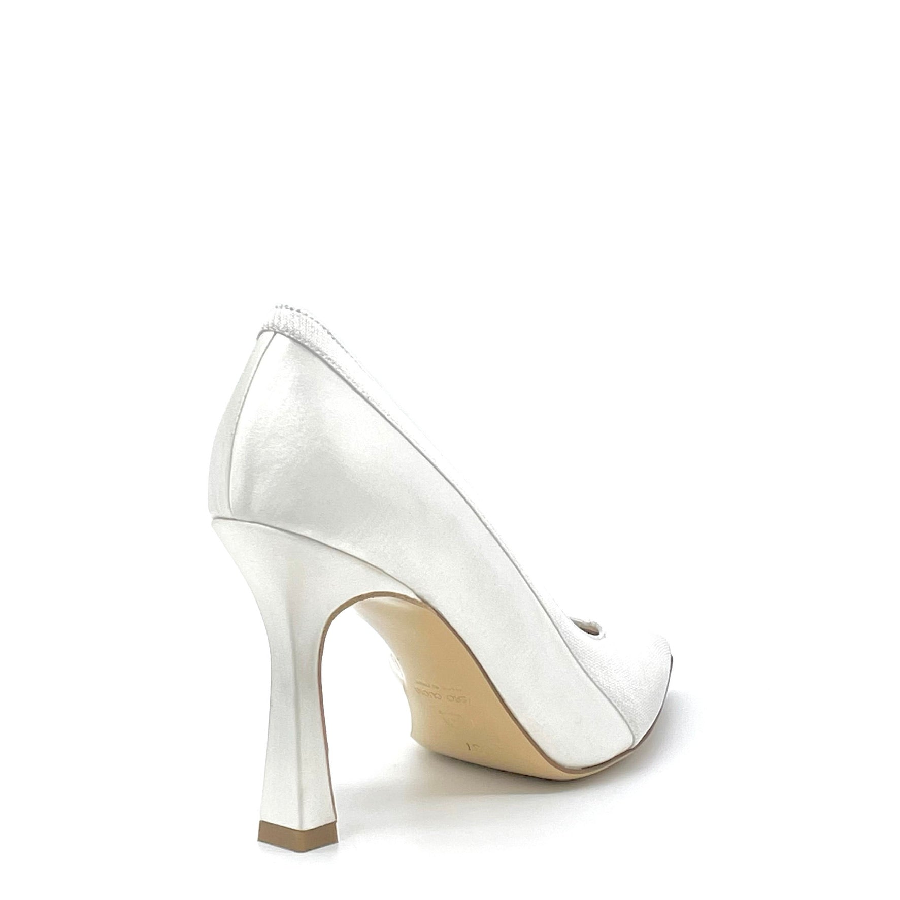 ELATA S2309 escarpins mariée blanc talon 9,5 cm